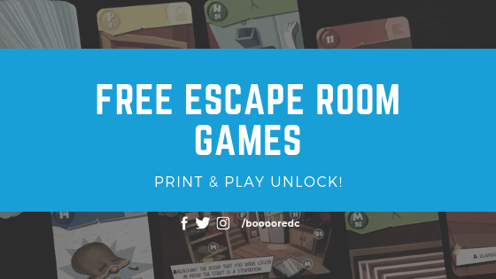 Seks Følg os Bløde fødder Free Escape Games - Print & Play Unlock | Boooored.com