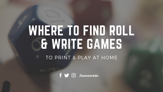 Where to find Free Roll & Write Games