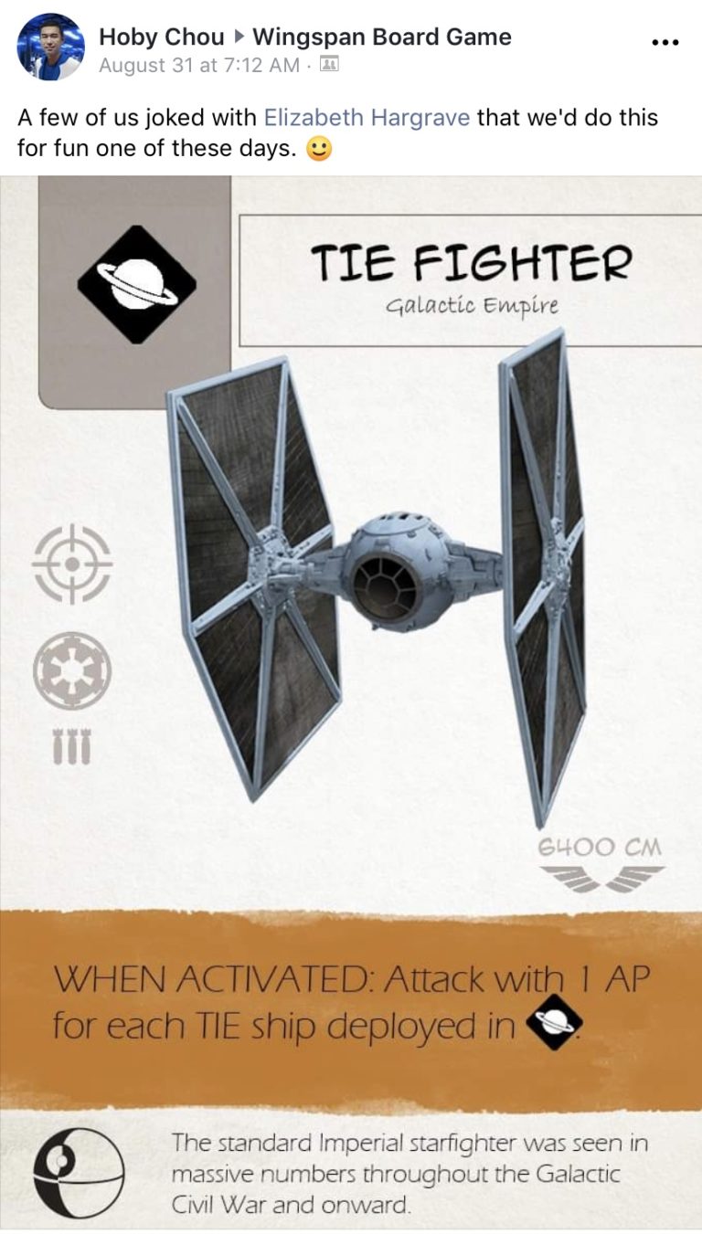 6 FanMade Wingspan Cards that are Just Awesome