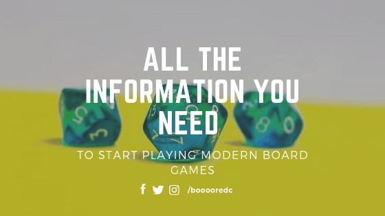 All the information you need to start playing Modern Board Games