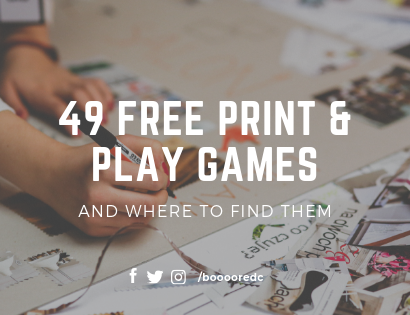 49 Free Print & Play Games