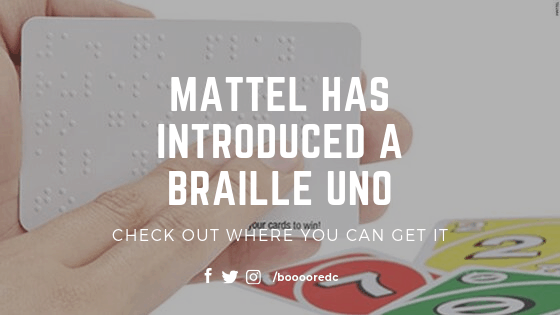  Mattel has introduced a Braille version of UNO
