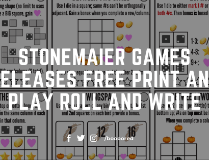 Stonemaier Games Releases Free Print and Play Roll and Write