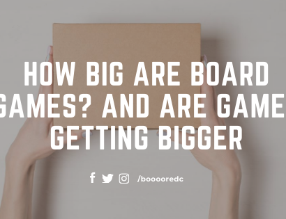 How Big are Board Games? and are games getting bigger