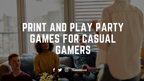  Print and Play Party Games for Casual Gamers