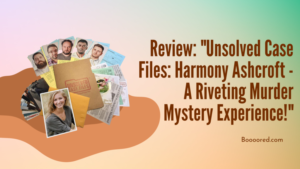 Who Killed Harmony In Unsolved Case Files Answers Review: "Unsolved Case Files: Harmony Ashcroft - A Riveting Murder